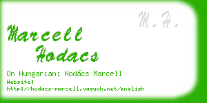 marcell hodacs business card